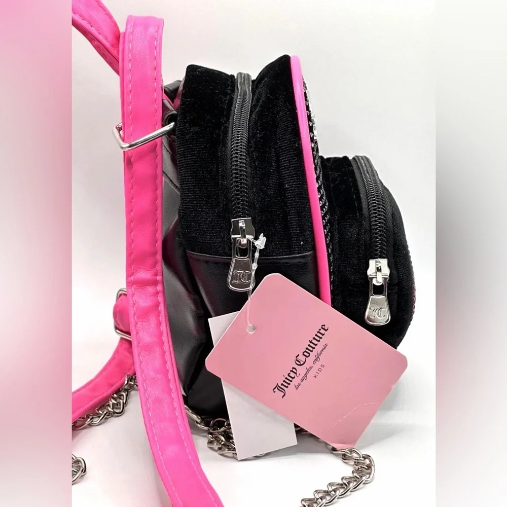 Juicy Couture Mini Backpack Purse Cherry Rhinestone Design Viral TikTok Bag